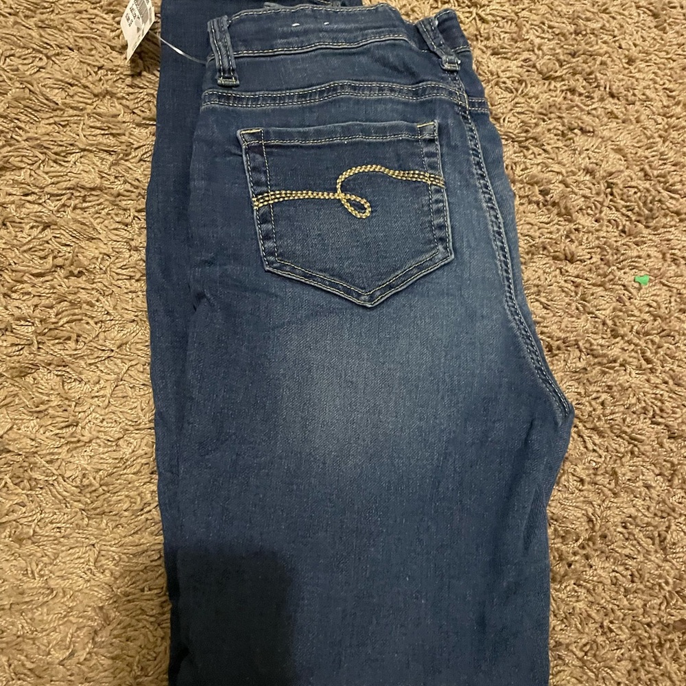 Dark denim jeans